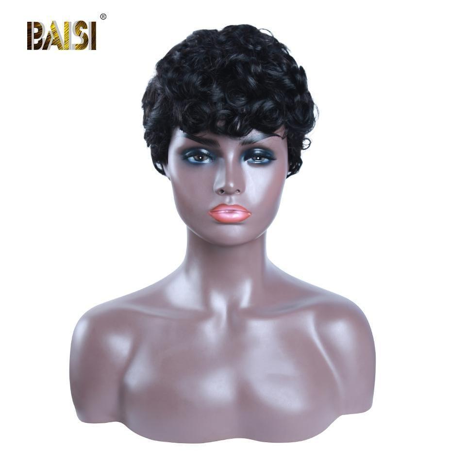 BAISI Wigs 100% Human Hair Machine Made