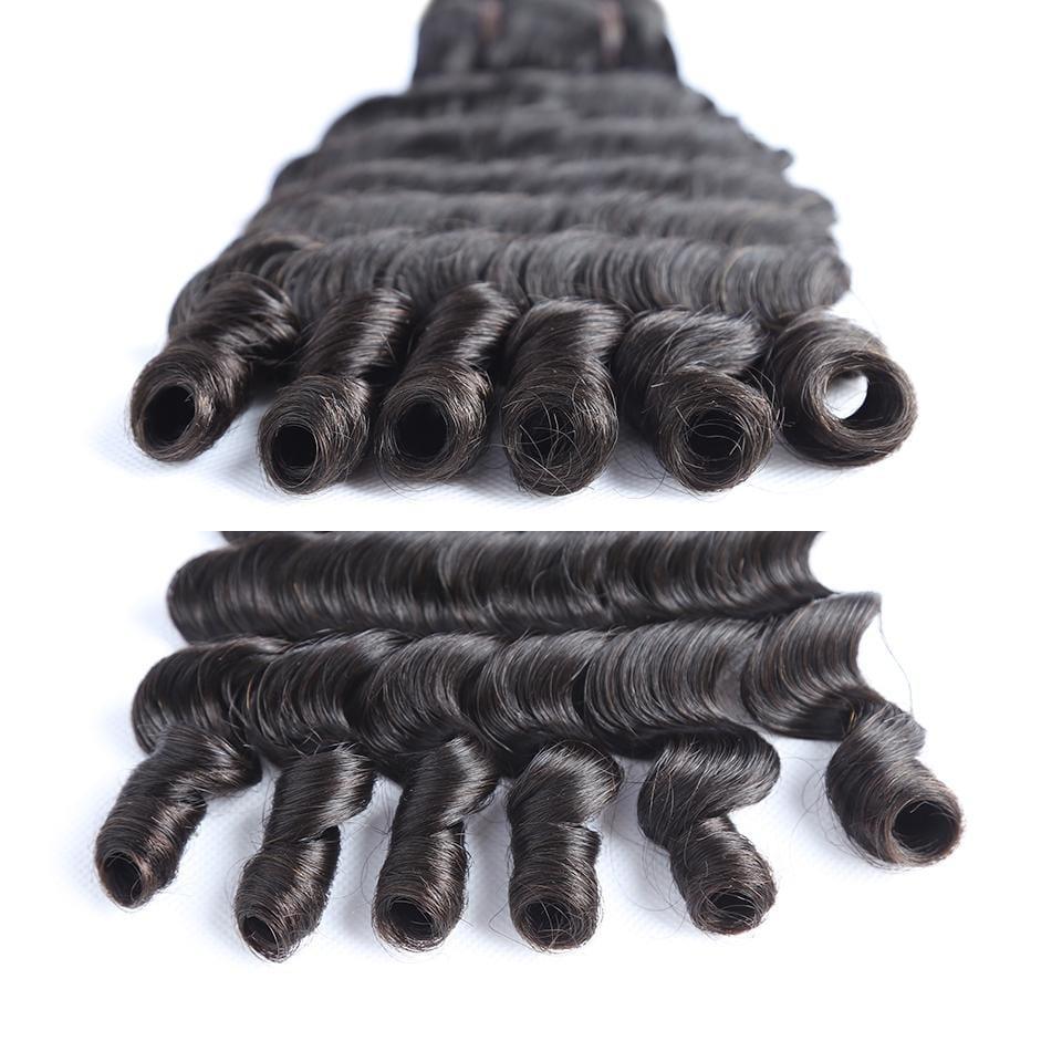 BAISI 15A Grade 3 Balls of Virgin Hair Weaves 100% Vietename Hair Double Drawn Fumi Hair Fumi Deep