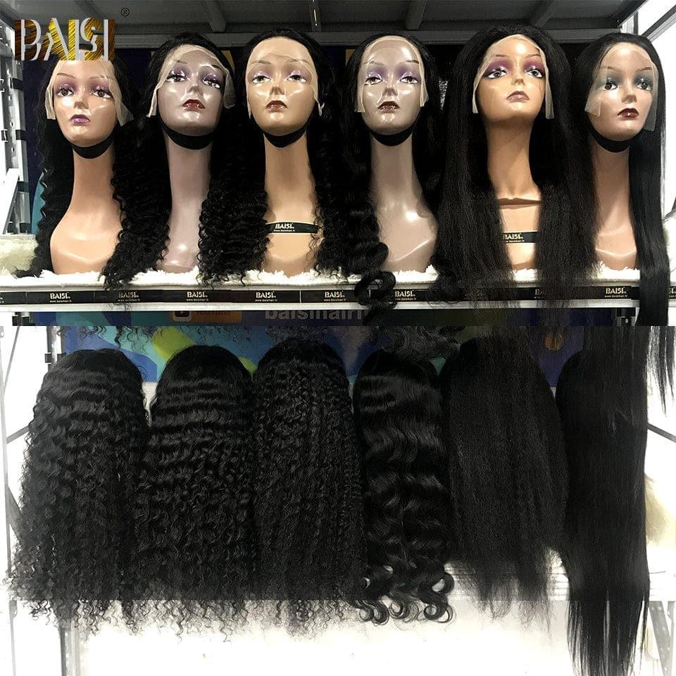 BAISI Vendita all'ingrosso 1 parrucca 100€ Lotto di 12 parrucche lunghe 24 pollici 1577€ In 100% capelli umani 12A FR38