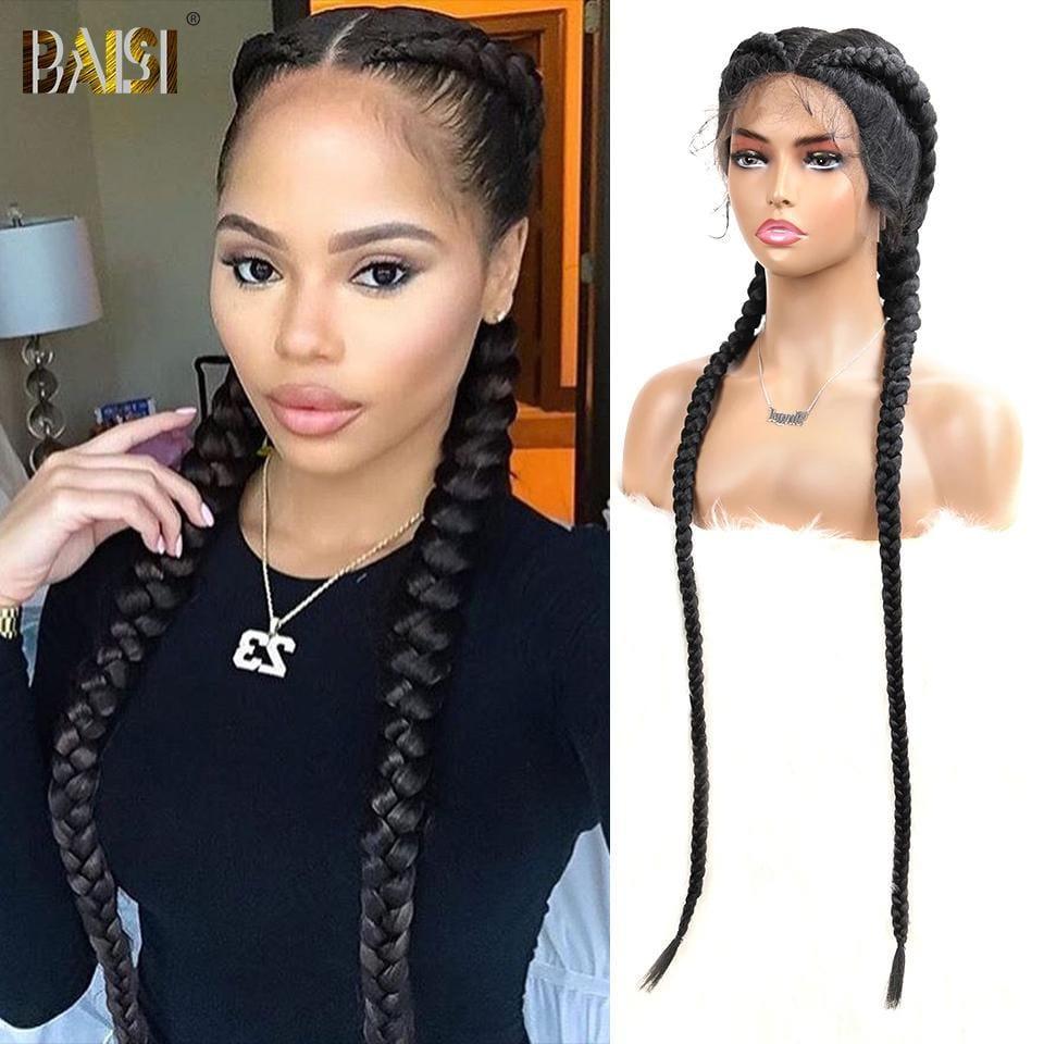 BAISI NATTES DE 26 POUCES EN 100% Cheveux synthétiques