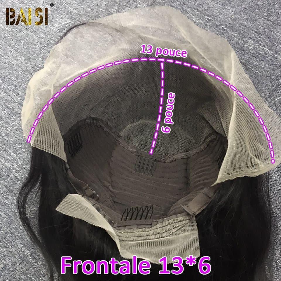 BAISI HAIR FR 13x6 Lace Frontal Perruque Kinky Straight Yaki en 100% Raw Hair