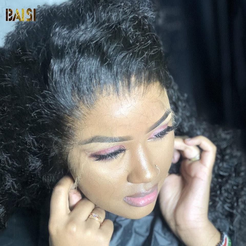 BAISI 13*4 HD Frontal Closure Human Hair Wig