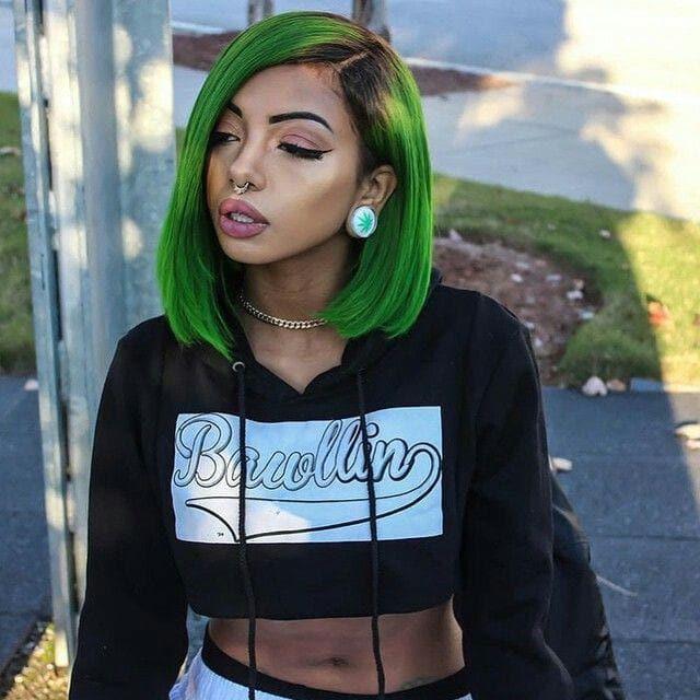 BAISI 1B Color 13X4 Lace Frontal Colored Wigs Smooth 100% Human Hair VIP100