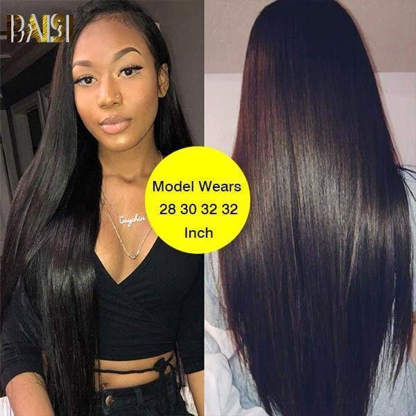 BAISI Sexy Cheveux Longues En 100% Cheveux Humains Lisse Straight