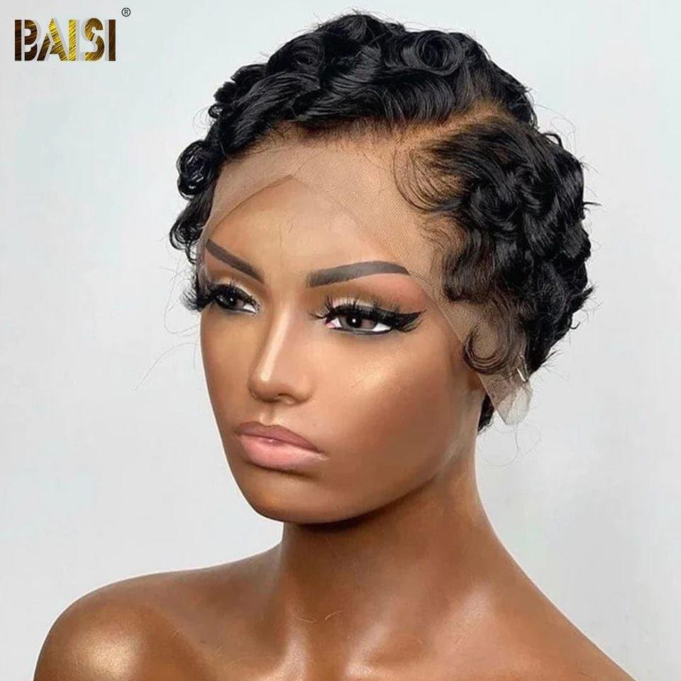 BAISI Wigs 100% Human Hair Machine Made