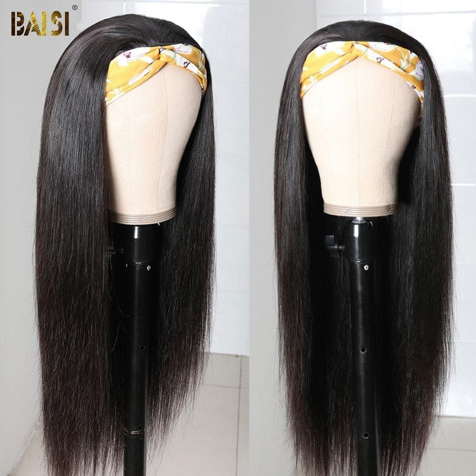 BAISI Machine Made Smooth Headband Wig