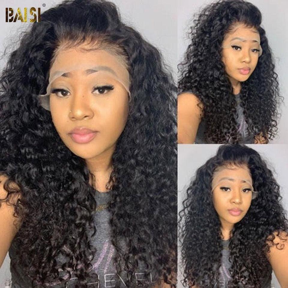 BAISI Bouclé Deep Wave 13x4 Densità 250% con frontale Parrucca di lusso alta gamma oltre 10 anni di utilizzo
