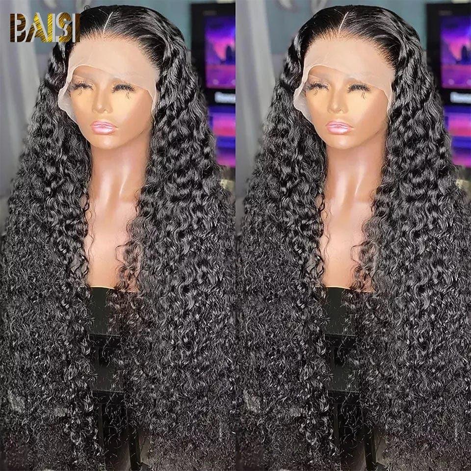 BAISI Achetez 2 perruques minimum au prix d'usine fournisseur en France TVA 0€ 48H arrivé 13x6 Lace Frontal Perruque Curly en 100% Raw Hair