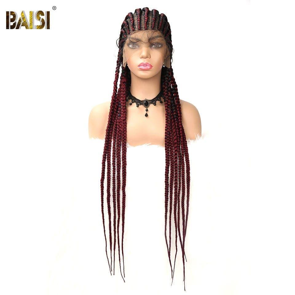 BAISI Lot De 3 Perruques de Natte Abordable 266 Euro En 100% Cheveux Synthetique