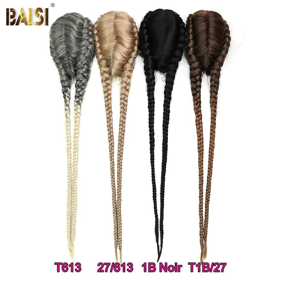 BAISI NATTES DE 26 POUCES EN 100% Cheveux synthétiques