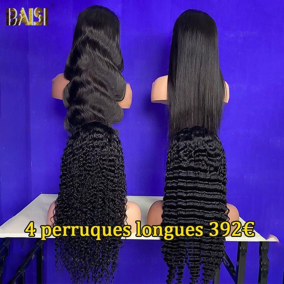 BAISI 4X4 pizzo riccio ondulato 18 Pollici 139€ o Lotto di 4 Closure Parrucche Economiche 392 Euro in 100% Capelli Umani di Buona Qualità in ciocche brasiliane indiane