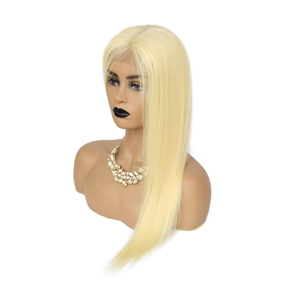 BAISI 4*4 #613 & Noir Naturel Lace Closure Perruque en 100% cheveux humains 200% Densité