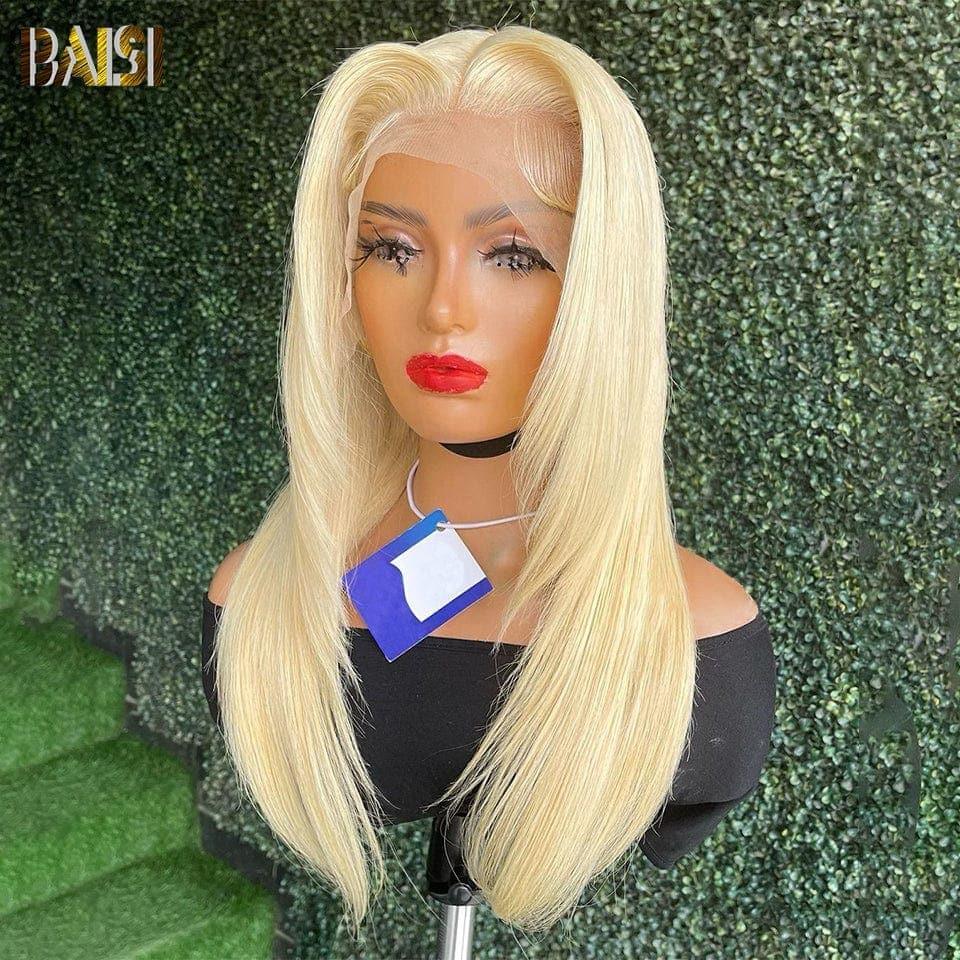 BAISI Achetez 2 perruques minimum au prix d'usine fournisseur 13x4 Frontal Perruque Bob Lisse En Blonde #613 Coupe Carrée En 100% Vrais Cheveux Humains (Pas Besoin De Code)