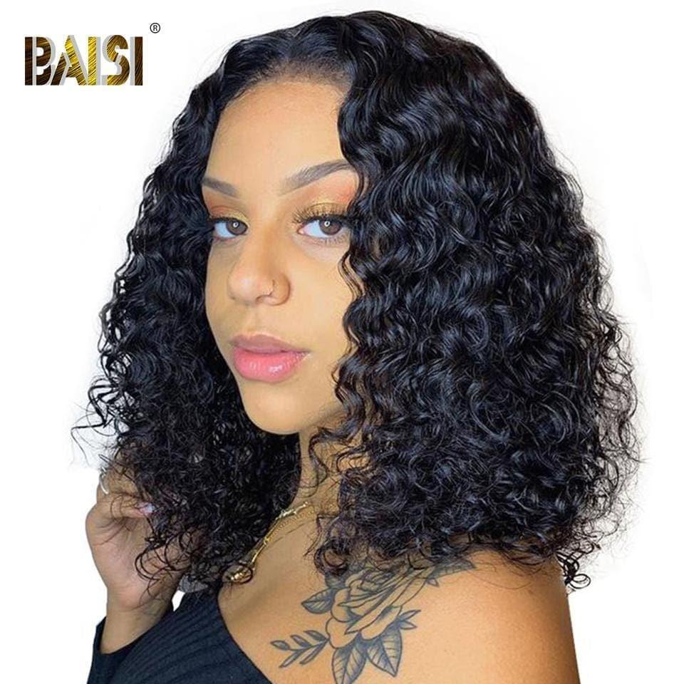 Pelucas BAISI en Francia IVA 0€ Envío gratis 2-3 días en Europa 13x4 Lace Frontal BOB Black Deep Wave Con Lace Frontal En Cabello 100% Natural