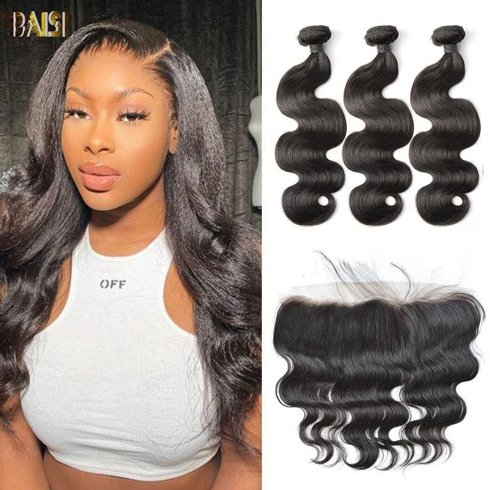BAISI 10A Weave With Closure/Frontal On Big Sale Body Wave