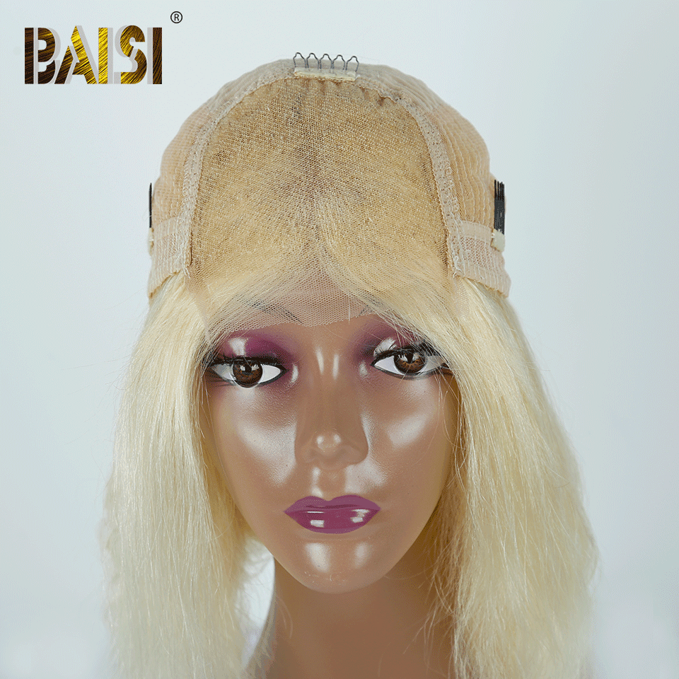 BAISI Nr. 613 Farbe 4X4 Lace Closure Perücken Blonde 180% Dichte Body Wave&Smooth
