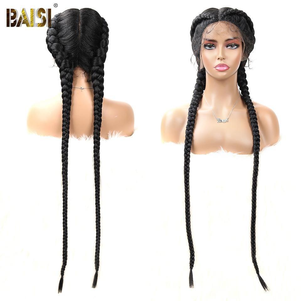 BAISI Achetez 2 perruques minimum au prix d'usine fournisseur NATTES DE 26 POUCES EN 100% Cheveux synthétiques (Pas Besoins De Code)