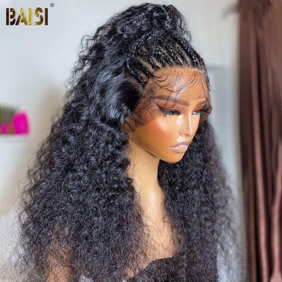 BAISI Achetez 2 perruques minimum au prix d'usine fournisseur en France TVA 0€ 48H arrivé 13x6 Lace Frontal Perruque Curly en 100% Raw Hair
