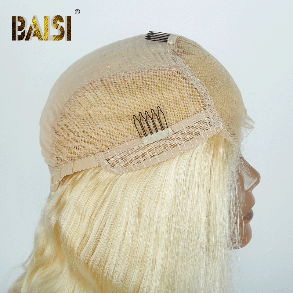 BAISI Nr. 613 Farbe 4X4 Lace Closure Perücken Blonde 180% Dichte Body Wave&Smooth