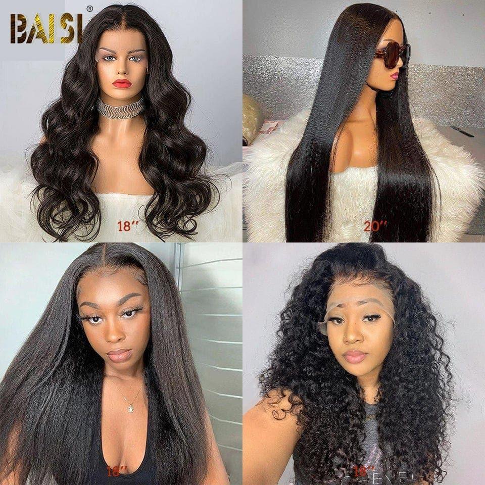 BAISI 4X4 pizzo riccio ondulato 18 Pollici 139€ o Lotto di 4 Closure Parrucche Economiche 392 Euro in 100% Capelli Umani di Buona Qualità in ciocche brasiliane indiane