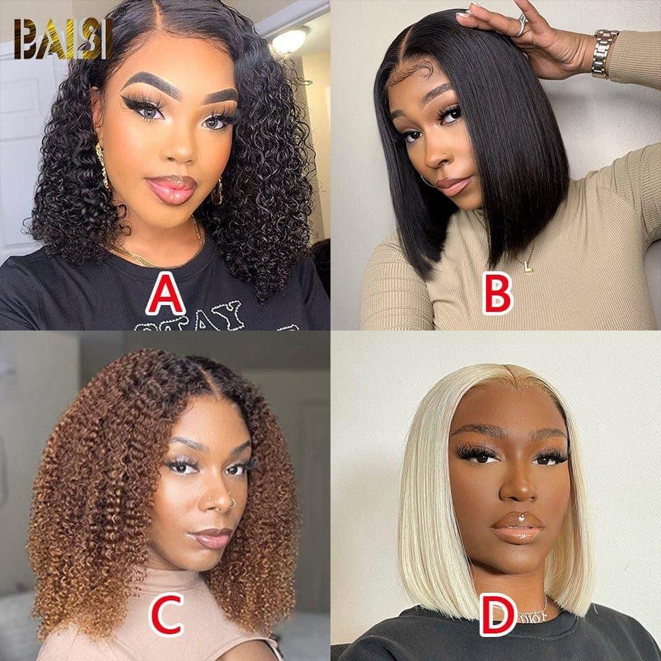 BAISI 4x4 lace closure lisse 10 pouces 76€ ou Perruque Conbinée A Prix Abordable 319€ Pour Quatre Perruques Lot 2 VIP100
