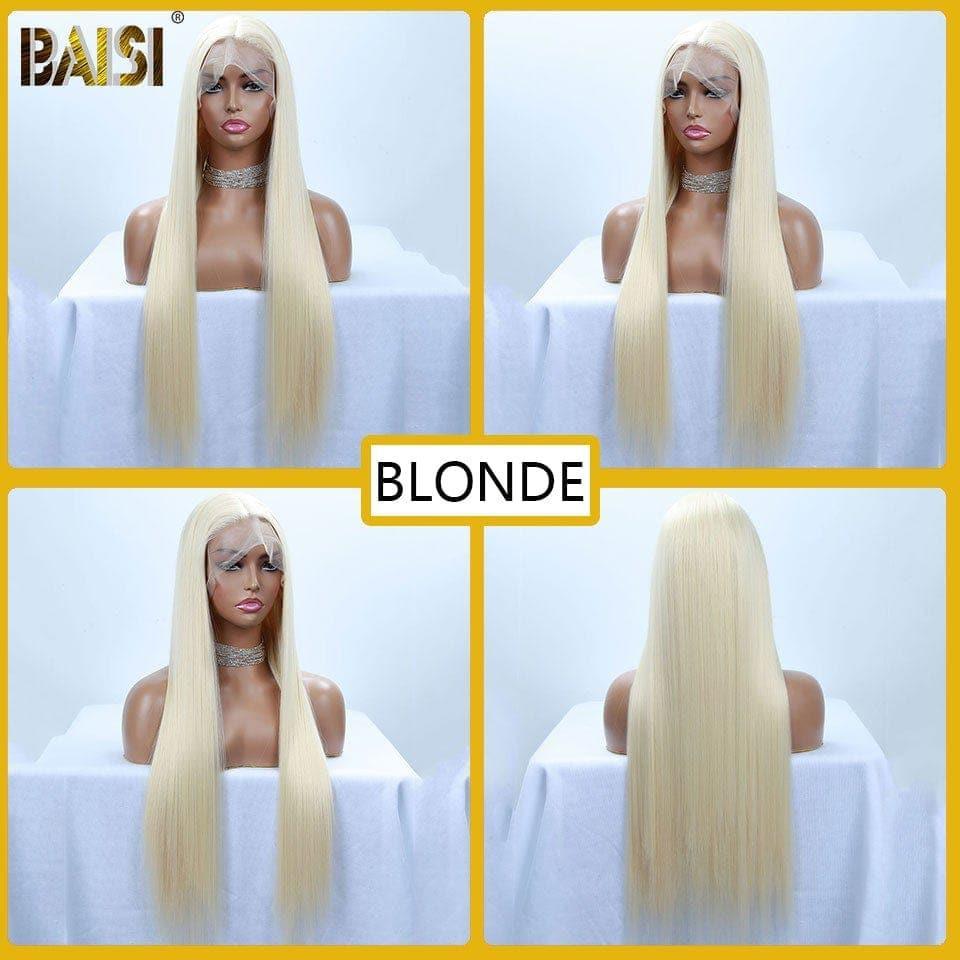 BAISI T Part Lace Long Colored Synthetic Hair Wig