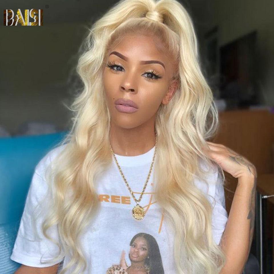 BAISI HAIR FR Custom Perücke Blonde Farbe #613 Körperwelle Gute Qualität 100% Echthaar
