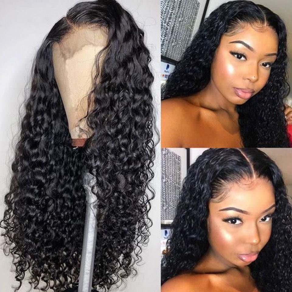 BAISI 4*4 #613 & Noir Naturel Lace Closure Perruque en 100% cheveux humains 200% Densité