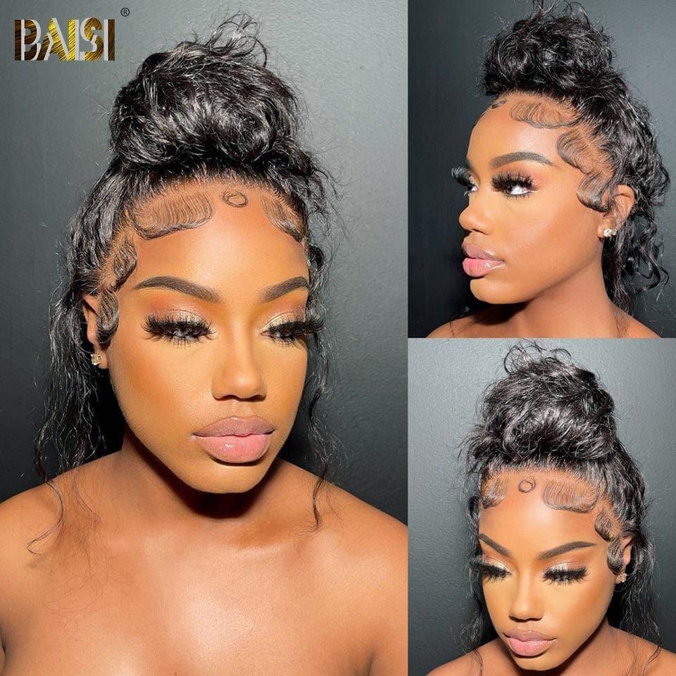 BAISI Achetez 2 perruques minimum au prix d'usine fournisseur 360 full lace perruque curly en 100% vrais cheveux humains (Pas Besoin De Code)