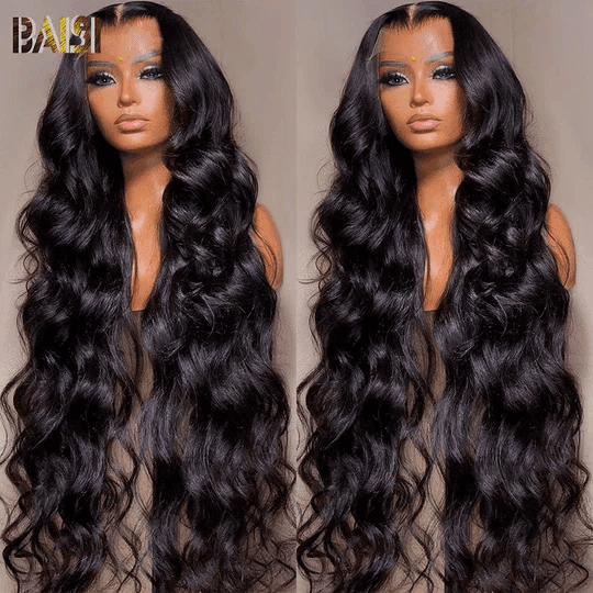 BAISI Achetez 2 perruques minimum au prix d'usine fournisseur 13X4 frontal perruque trop longue body wave en 100% cheveux humains