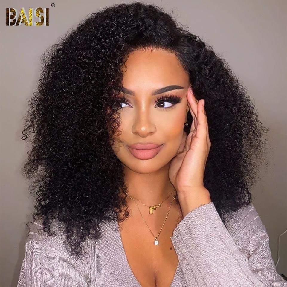 BAISI 13x4 lace frontal curly wave 20 Pouces 109€ ou T PART LACE PERRUQUE Afro Curl AVEC LE RAIE DE COTÉ B VIP100