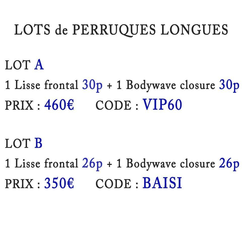 BAISI 2er-Pack Echthaarperücken Lange Glatte Perücke Plus Körperwellenperücke