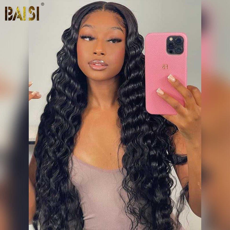 BAISI CUSTOMIZED Deep Wave LONG WIG 250% DENSITY 40 INCH
