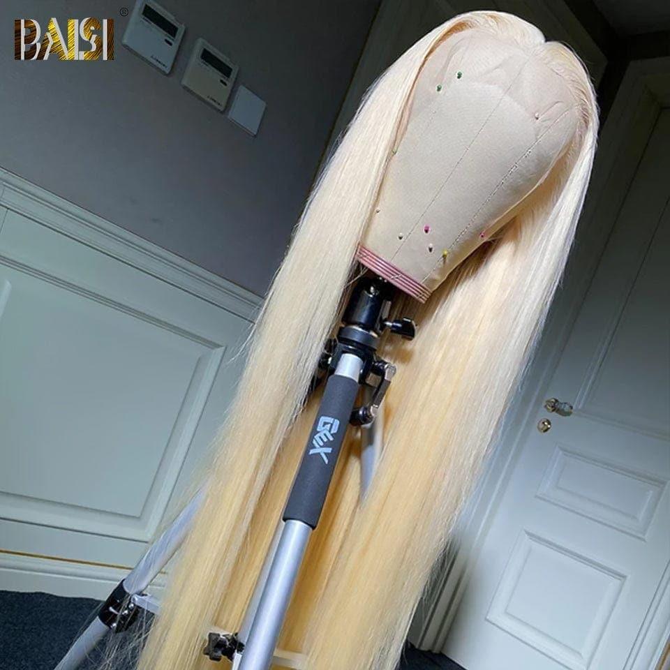 BAISI Acquista almeno 2 parrucche al prezzo di fabbrica fornitore 13X4 Frontal Parrucca Liscia Bionda 613# In 100% Capelli Umani Veri (Nessun Codice Necessario)