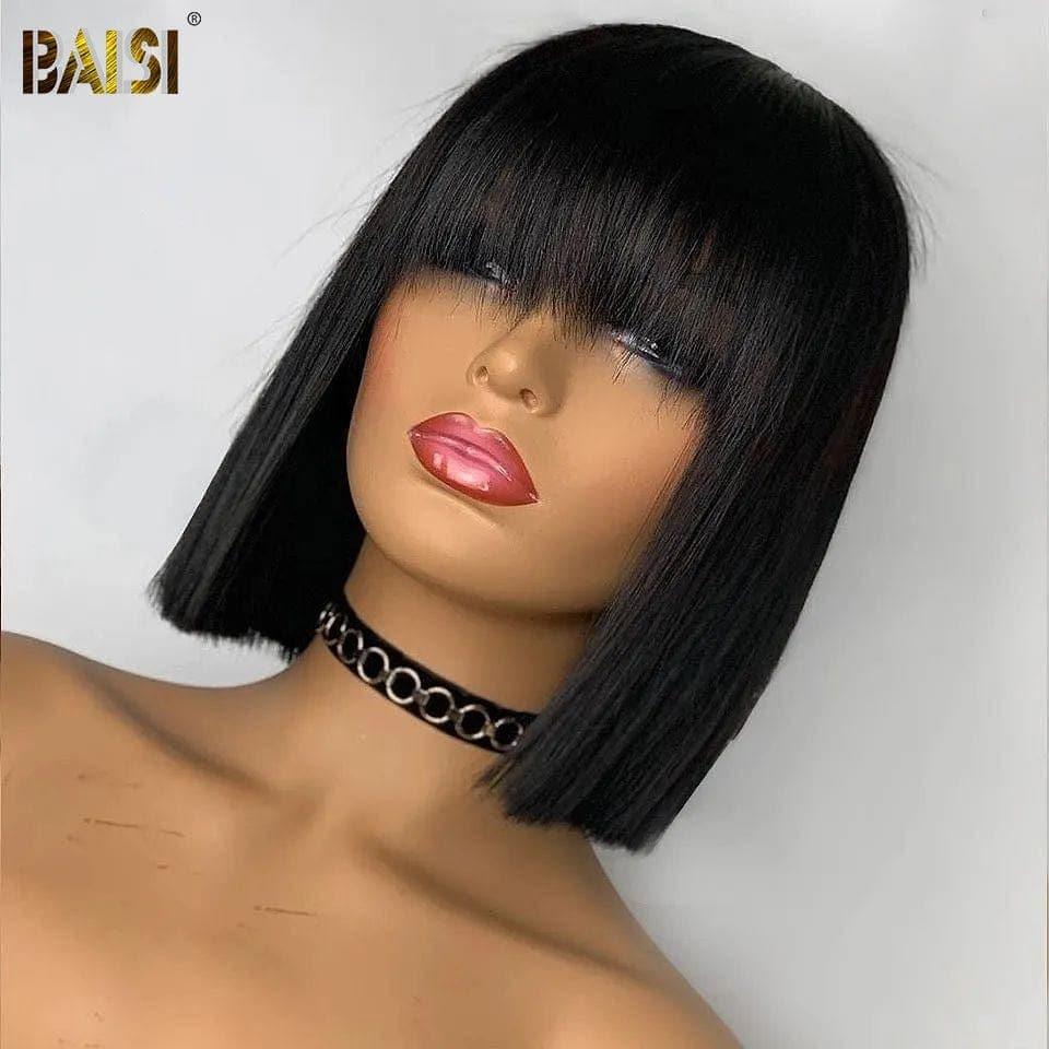 BAISI Achetez 2 perruques minimum au prix d'usine fournisseur AVEC FRANGE Perruques de Luxe 100% Vietnam Hair  SDD BONE STRAIGHT  A1  cheveux double drawn 15A (Pas besoins de code)