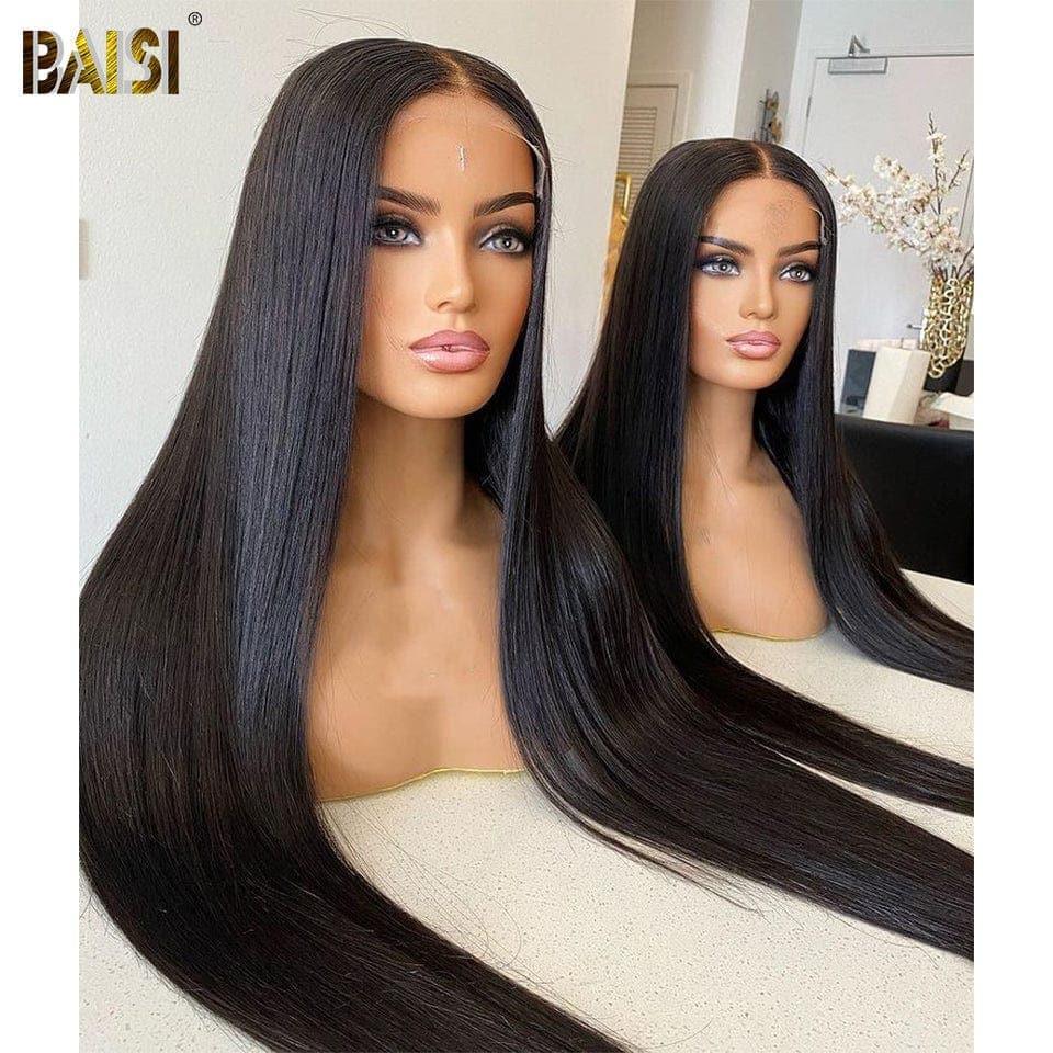 BAISI PERRUQUE LONGUE LISSE PERSONNALISÉE 250% DENSITÉ 40 POUCES