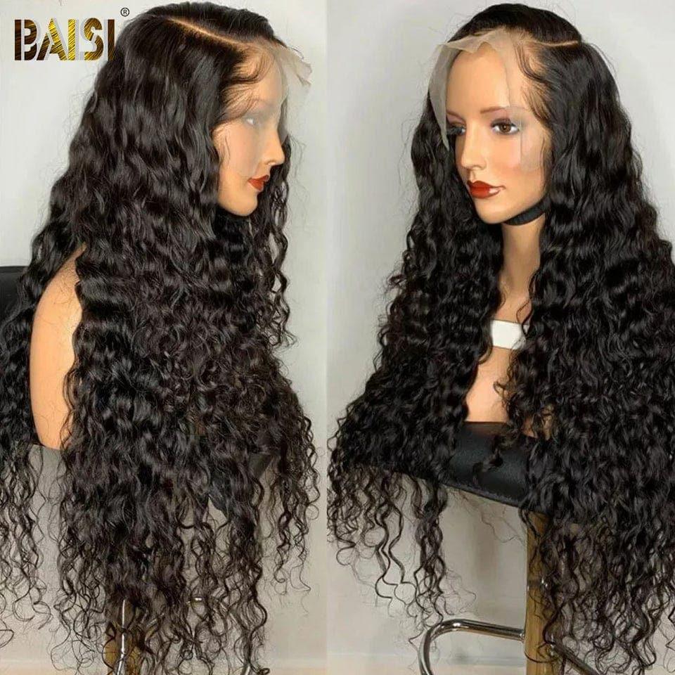 BAISI Acquista almeno 2 parrucche al prezzo di fabbrica fornitore 13x4 Lace Frontal Parrucca Water Wave In 100% Capelli Umani (Nessun Codice Necessario)