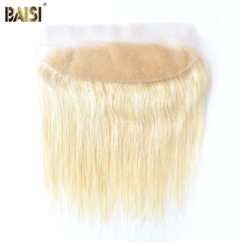 BAISI 8A 100% Human Hair Blonde 613# Straight Lace Frontal 13x4