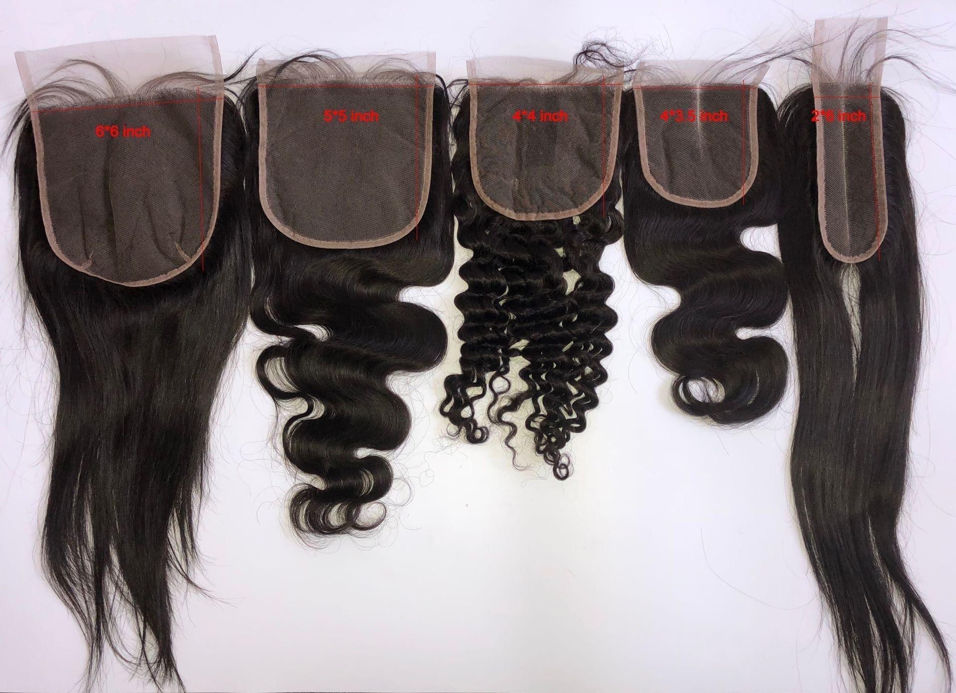 BAISI 10A Lace Closure Taille 2X6 En 100% Cheveux Vierges, Livraison Gratuite