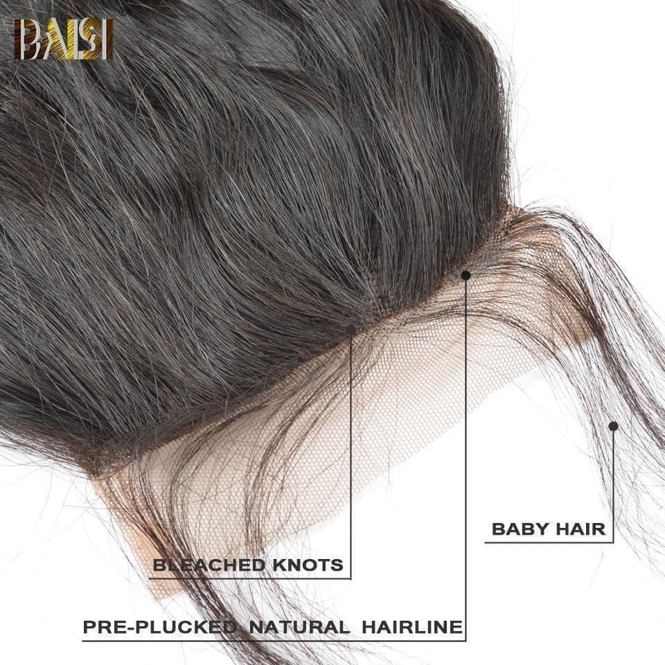 BAISI 8A 100% Virgin Hair Water Wave Lace Closure 4x4 / 5x5, Silk Based Closure 4x4 - Baisi Hair