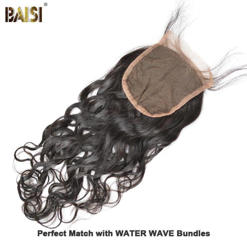 BAISI 8A 100% Virgin Hair Water Wave Lace Closure 4x4 / 5x5, Silk Based Closure 4x4 - Baisi Hair