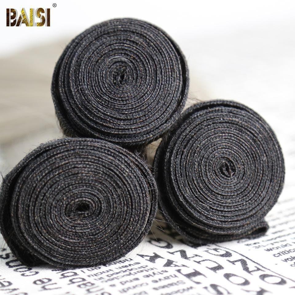 BAISI 12A Hair Weave 1B/GREY In capelli umani lisci al 100%.