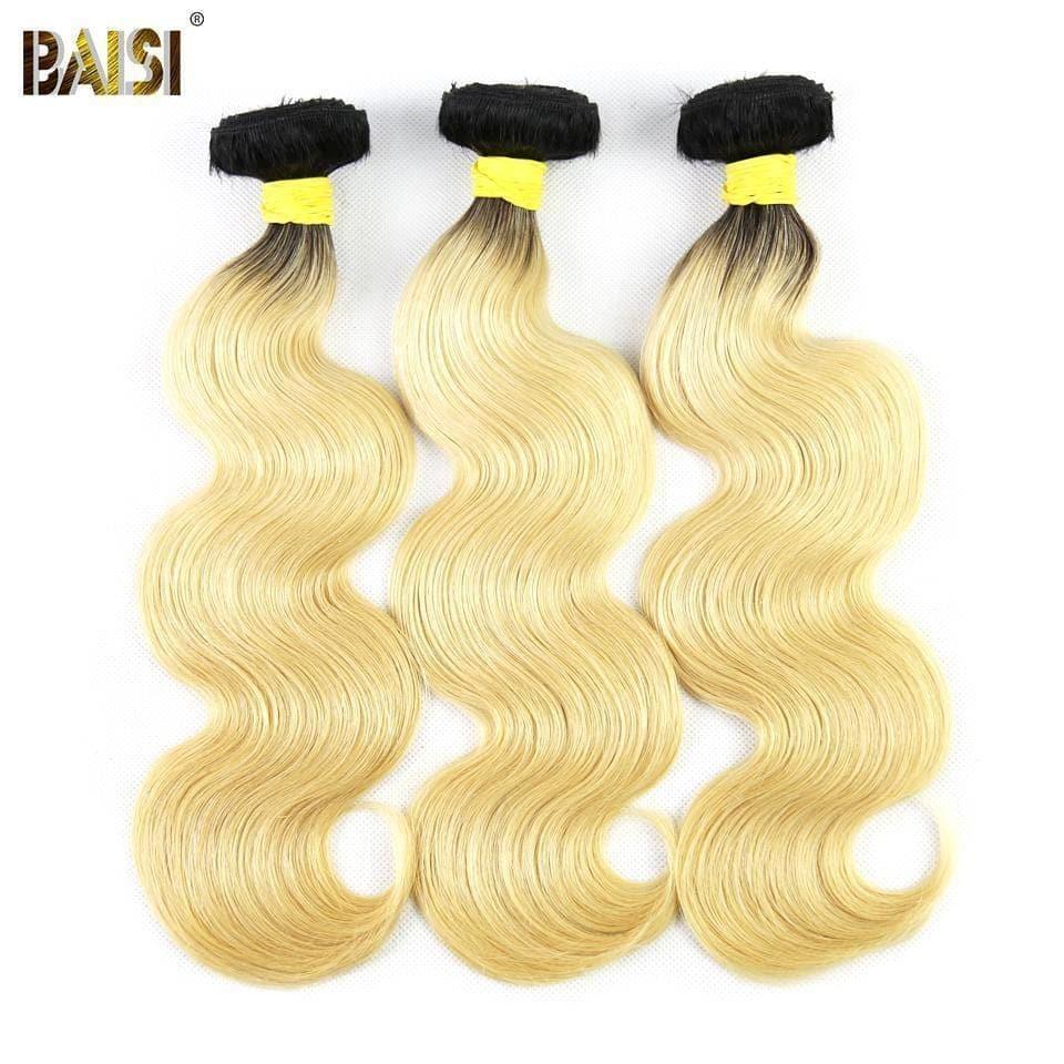 BAISI 12A Weave 1B#613 In 100% Human Hair Body Wave