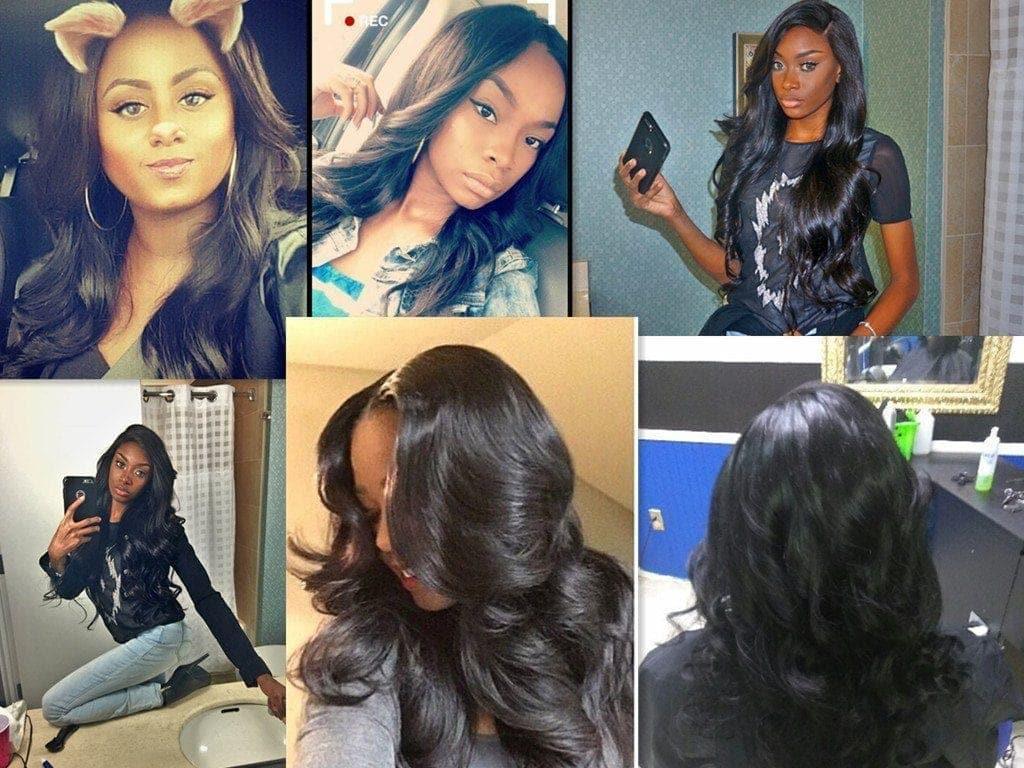 BAISI 12A Körperwelle Reines Haargewebe