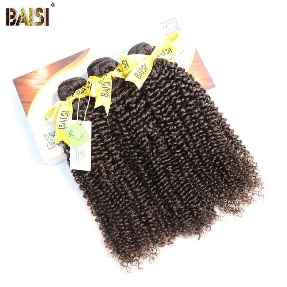 BAISI 12A Kinky Curly Virgin Hair Weave