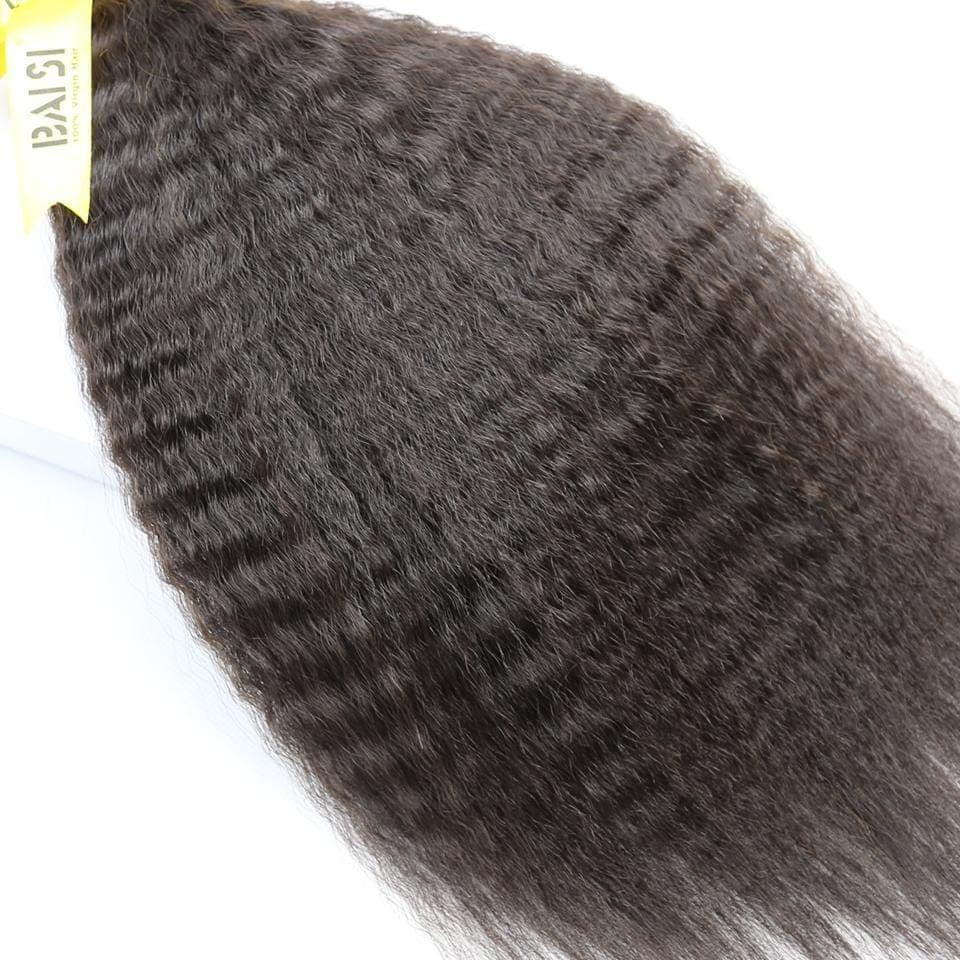 BAISI 12A Kinky Straight Virgin Hair Weave