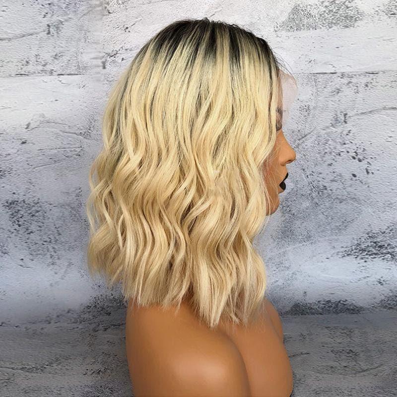 BAISI 13X4 lace 1B/613 blonde Body Wave 250% Densité Perruque Avec Racine Des Cheveux Prepluck 100% Cheveux Humains