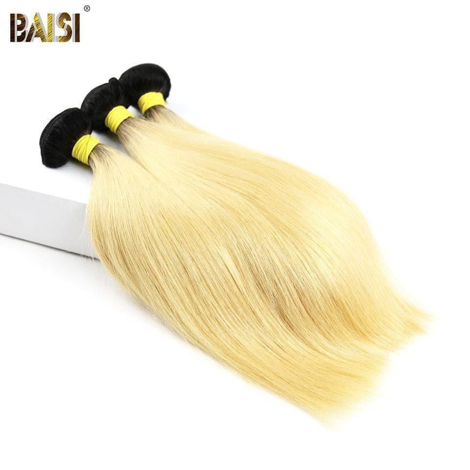 BAISI 12A Tissage Mèche 1B#613 En 100% Cheveux Humains Lisse
