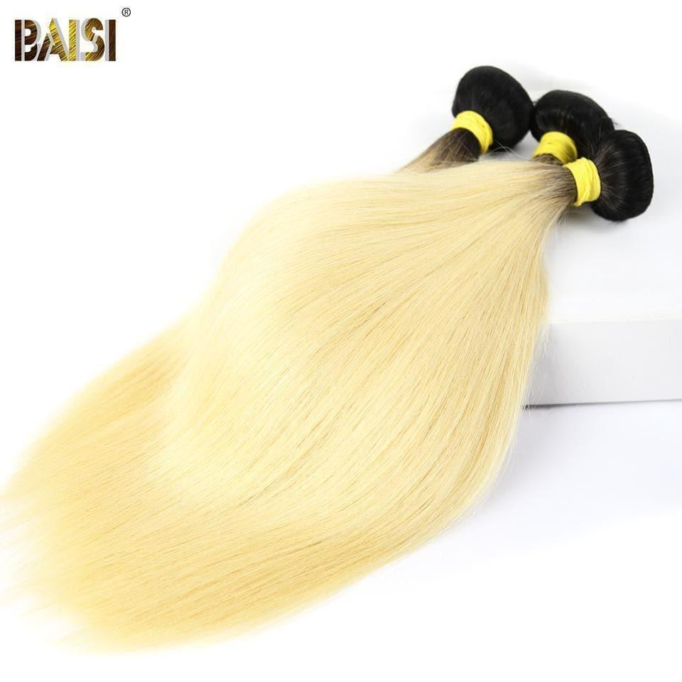 BAISI 12A Tissage Mèche 1B#613 En 100% Cheveux Humains Lisse