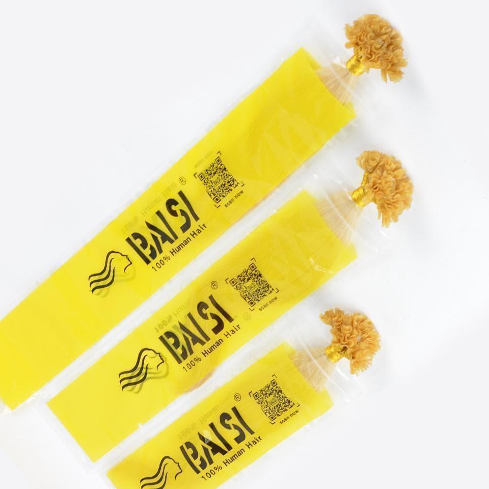BAISI Straight Smooth U-Tip Hair 100g/lot, Farbe 1B/2#/4#/99J#/613#/27#/Grau# In 100% Echthaar